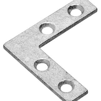 Onward 99GA15R Flat Corner Plate, 3/8 in W, 1-1/2 in H, Steel, Galvanized