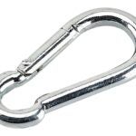 Onward 3061XBC Spring Snap Link, 100 lb Working Load, Steel, Zinc