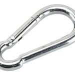 Onward 3062XBC Spring Snap Link, 120 lb Working Load, Steel, Zinc