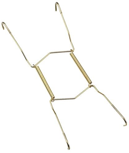 Onward 2811BR Plate Hanger, Metal, Brass