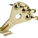 Onward 4547BR Premium Hanger, 75 lb, Metal, Brass, Nail Mounting