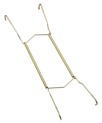 Onward 2812BR Plate Hanger, Metal, Brass