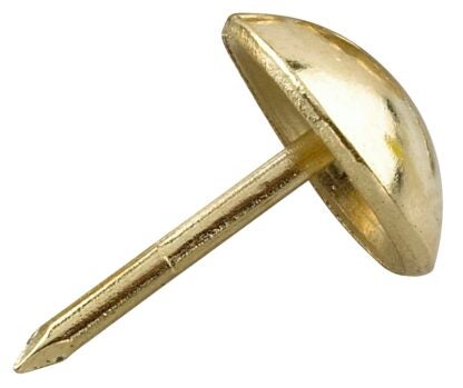 Onward 4523BR Upholstery Nail, Metal/Steel, Brass, Round Head