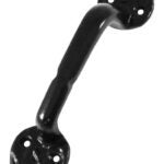 Onward 478FBR Decorative Gate Pull, 7-3/4 in L Handle, Metal, Black