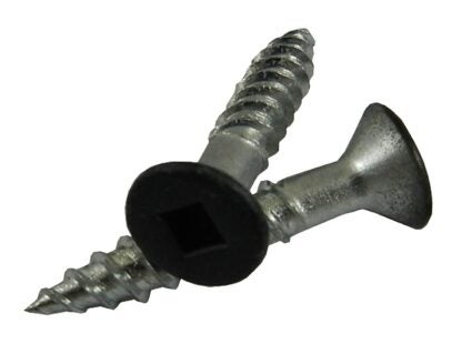 Onward 5926FBR Screw, 12 Thread, 1-1/4 in L, Regular, Twin Lead Thread, Flat Head, Square Drive, Regular Point, Steel