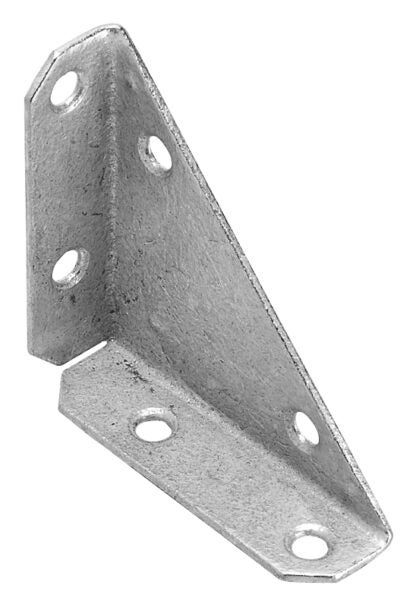 Onward 91GA30R Multi-Position 3-Sided Corner Brace, 3 in L, 3 in W, 3/4 in H, Steel, Galvanized