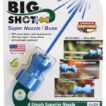 LittleBigShot LBS-151 Adjustable Twist Hose Nozzle, 3/4 in, GHT, Polyketone, Blue