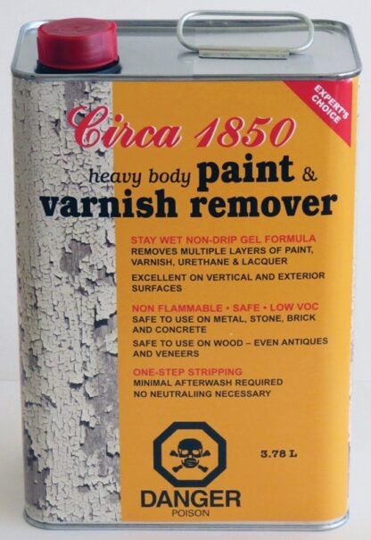 Circa 1850 180604 Paint and Varnish Remover, Liquid, Clear/White, 1 gal Sells in Quantity of 2