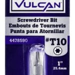 Vulcan 307241OR Screwdriver Bit, Hex Shank, S2 Chrome Molybdenum Steel