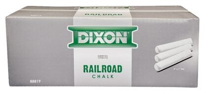 Dixon Ticonderoga 88819 Tapered Round Railroad Chalk, White, Temporary Sells in Quantity of 72