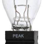 Peak 3157LL-BPP Miniature Automotive Bulb, 12.8 V, 27 W, Incandescent Lamp, Wedge, Clear