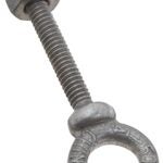 National Hardware N245-076 Eye Bolt, 1/4-20 Thread, 1-7/8 in L Thread, 1/2 in ID x 7/8 in OD Dia Eye, 2 in L Shank