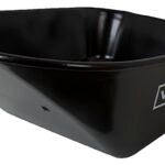 Vulcan 34886 Wheelbarrow Tray, 6 cu-ft, Steel, Black