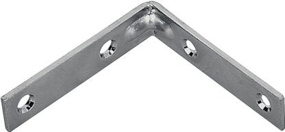 ProSource CB-Z10-013L Corner Brace, 10 in L, 10 in W, 1-1/4 in H, Steel, Zinc-Plated, 5.3 mm Thick Material Sells in Quantity of 5