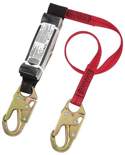 PIP FP73311/4 Dyna-Pak Web Lanyard, 132 to 352 lb, 4 ft L Line, Polyester Line, 1-Leg, Snap Harness Hook, Snap