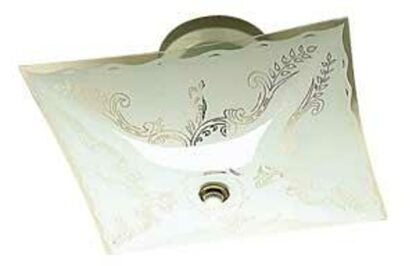 Canarm ICL7WH Ceiling Light Fixture, 60 W, 2-Lamp, A Lamp, Steel Fixture, White Fixture