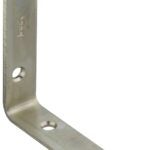 National Hardware 115BC Series N220-145 Corner Brace, 4 in L, 7/8 in W, Steel, Zinc, 0.12 Thick Material