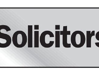 Hy-Ko 473 Graphic Sign, No Solicitors, Silver Background, Vinyl, 2 in H x 8 in W Dimensions Sells in Quantity of 10