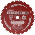 Diablo D0724DA Circular Saw Blade, 7-1/4 in Dia, 5/8 in Arbor, 24-Teeth, Carbide Cutting Edge