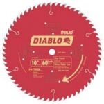 Diablo D1060X Circular Saw Blade, 10 in Dia, 5/8 in Arbor, 60-Teeth, Carbide Cutting Edge