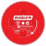 Diablo D1080N Circular Saw Blade, 10 in Dia, 5/8 in Arbor, 80-Teeth, Carbide Cutting Edge