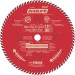 Diablo D1280X Circular Saw Blade, 12 in Dia, 1 in Arbor, 80-Teeth, Carbide Cutting Edge