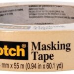 Scotch 2020-24U-F Masking Tape, 55 m L, 24 mm W, Tan