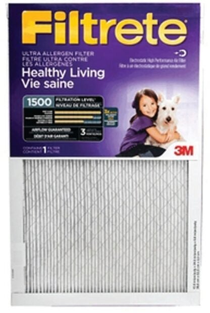 Filtrete 2025DC-6 Air Filter, 24 in L, 16 in W, 12 MERV, 1500 MPR Sells in Quantity of 6