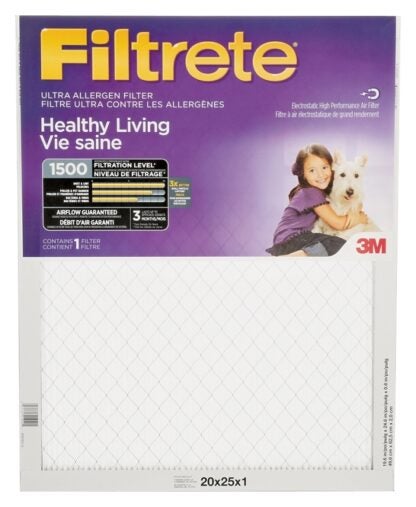 Filtrete 2003DC-6 Air Filter, 25 in L, 20 in W, 11 MERV Sells in Quantity of 6