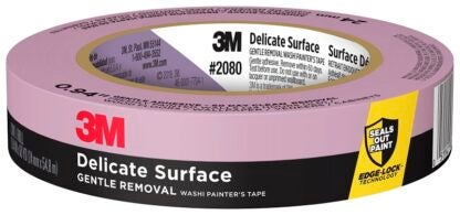 ScotchBlue 2080EL-24N Painter's Masking Tape, 60 yd L, 0.94 in W, Blue