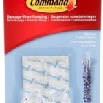 Command 17095CLR-EF Crystal Hook, 2 lb, 2-Hook, Plastic, Clear, 1/EA Sells in Quantity of 4