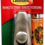 Command FC13-BN-AWEF Hook, 5 lb, 1-Hook, Metal, Brushed Nickel Sells in Quantity of 4