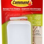 Command 17045-ES Large Canvas Picture Hanger, 5 lb, Plastic, White, Wall Mounting Sells in Quantity of 4