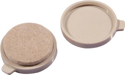 Shepherd Hardware FeltGard Plus Series 3637 Replacement Pad, Round, 1 in, Felt, Beige