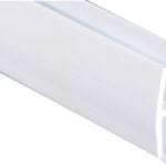 WallTuf 9020801 Divider Moulding, 8 ft L Actual, Vinyl, White