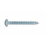 Reliable PKAZ638VP Screw, #6-18 Thread, 0.472 in L, Full Thread, Pan Head, Square Drive, Type A Point, Steel, Zinc, 100/BX