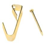 Reliable PHN50MR Picture Hook, 50 lb, Brass, Zinc Sells in Quantity of 5