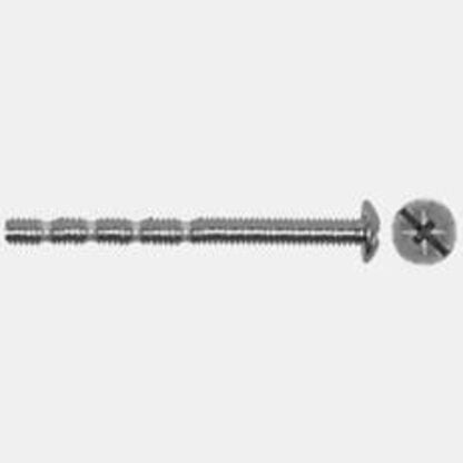 Richelieu PPMZM42MR Machine Screw, M4x0.7 Thread, 50.8 mm L, Full Thread, Pan Head, Pozi, Slotted Drive, Type B Point Sells in Quantity of 5