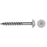 Reliable PWKCW8118J Screw, #8 Thread, 1-1/8 in L, Coarse, Partial Thread, Pan Washer Head, Square Drive, Regular Point, 400/BX