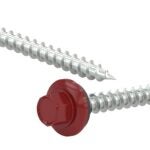 Reliable RSZ Series RSZ9112RVP Screw, #9-15 Thread, 1-1/2 in L, Hex Drive, Self-Tapping, Type A Point, Neoprene/Steel, 100/BX