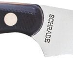 Schrade 158OT Blade Knife, 3-1/2 in L Blade, 0.15 in W Blade, 7Cr17MoV High Carbon Stainless Steel Blade, Black Handle