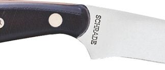 Schrade 158OT Blade Knife, 3-1/2 in L Blade, 0.15 in W Blade, 7Cr17MoV High Carbon Stainless Steel Blade, Black Handle