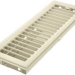 Imperial RG0220 Floor Register, 10 in L, 3 in W, Steel, Almond