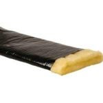 Imperial JV-0410-1 Insulation Sleeve, 10 ft L, 4 in W, Glass Fiber/Polyethylene, Black