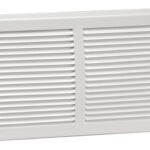 Imperial RG0033 Baseboard Grille, 14 in L, 6 in W, Steel, White