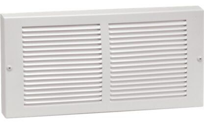 Imperial RG0033 Baseboard Grille, 14 in L, 6 in W, Steel, White