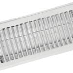 Imperial RG0247 Floor Register, 4 in H x 10 in W, Steel, White