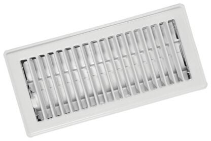 Imperial RG0247 Floor Register, 4 in H x 10 in W, Steel, White