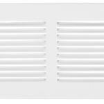 Imperial RG0418 Return Air Sidewall Grille, 14 in L, 6 in W, Steel, White, Painted/Powder-Coated