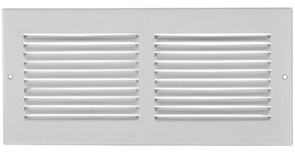 Imperial RG0341 Sidewall Grille, 11-1/4 in L, 5-1/4 in W, Steel, White